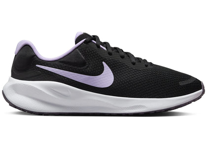 Nike Revolution 7 Black White Daybreak Lilac Bloom (Women's) - sneakers view 2