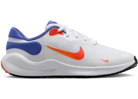 Nike Revolution 7 White Astronomy Blue Total Orange Team Orange (GS)