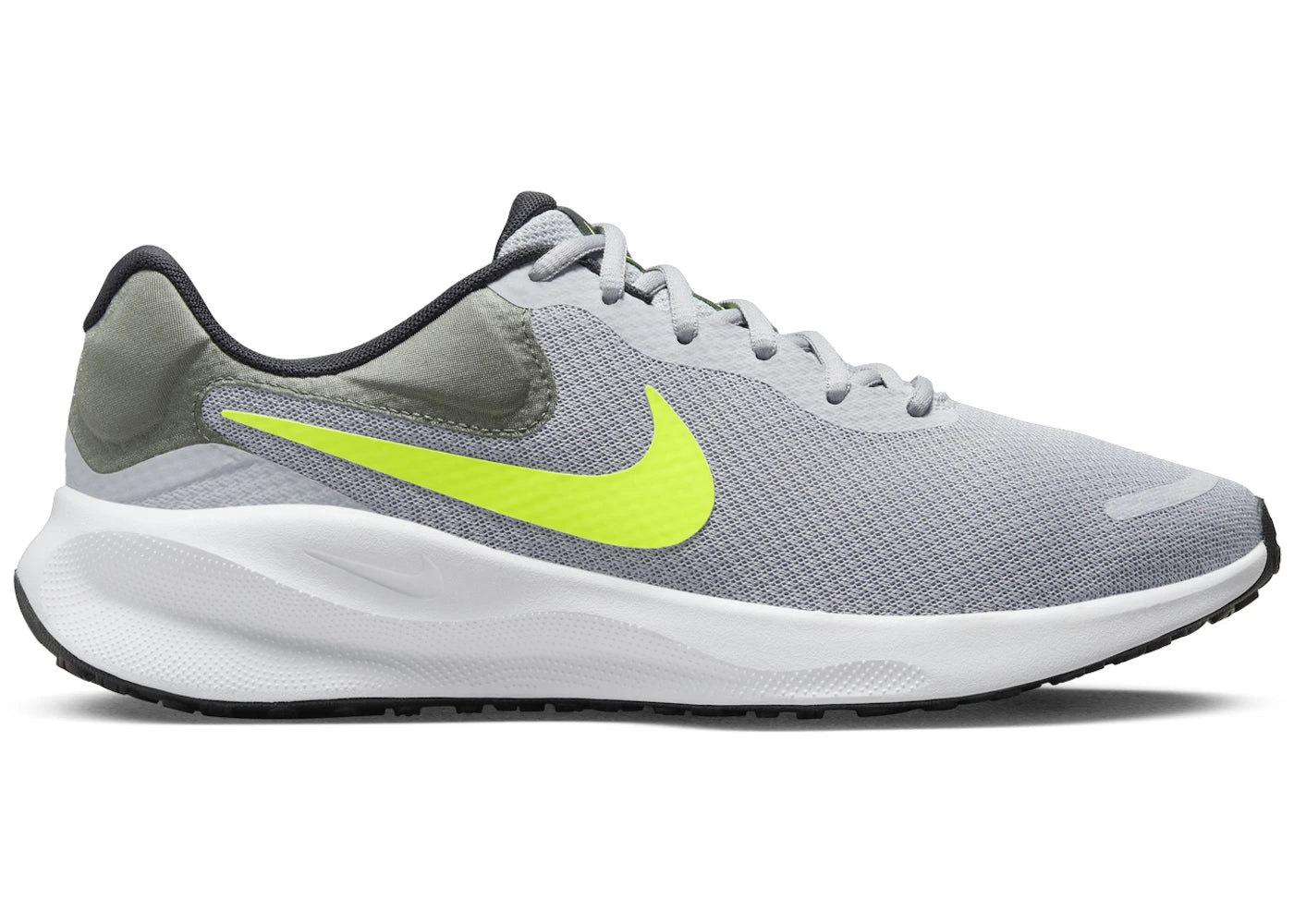 Nike Revolution 7 Wolf Grey Smoke Grey Black Volt - vue secondaire A