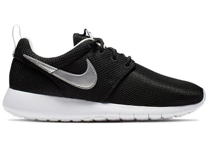 Nike Roshe One Black Metallic Silver (GS) - authentic Nike sneakers
