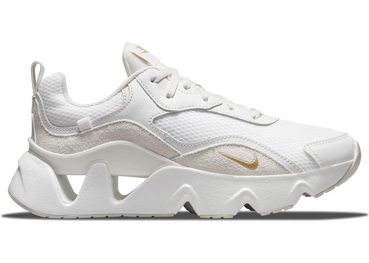Nike Ryz 365 2 Summit White Light Bone Pearl White Metallic Gold (Women's) - vue 360