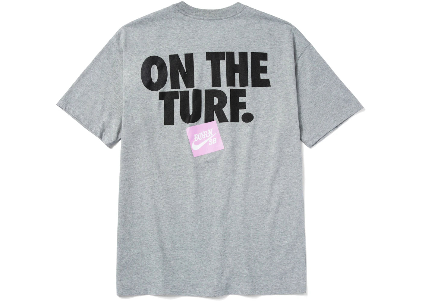 Nike SB Born X Raised On The Turf Tee Heather Grey - vue secondaire A