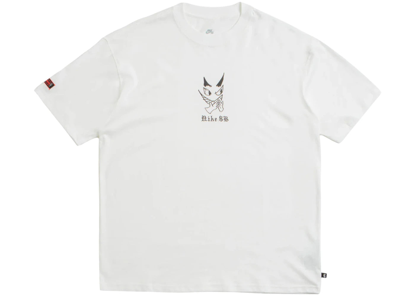 Nike SB Charcoal Dunk T-shirt White - vue 360