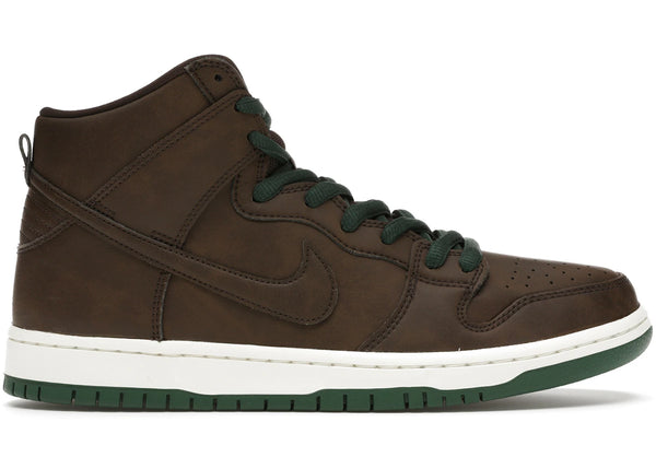 Nike SB Dunk High Baroque Brown Vegan Leather sneakers - authentic streetwear shoes