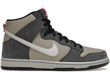 Nike SB Dunk High Pro Medium Grey Pink sneakers - authentic streetwear shoes