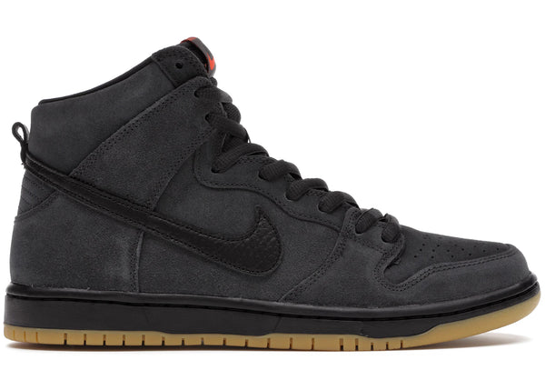 Nike SB Dunk High Pro Orange Label Smoke Grey sneakers - authentic streetwear shoes