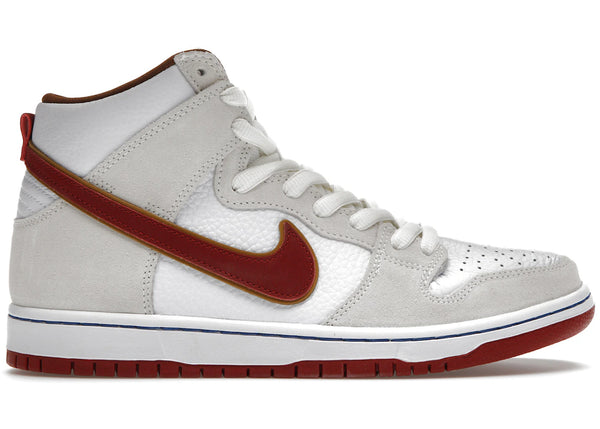Nike SB Dunk High Sail Bright Crimson sneakers - authentic streetwear shoes