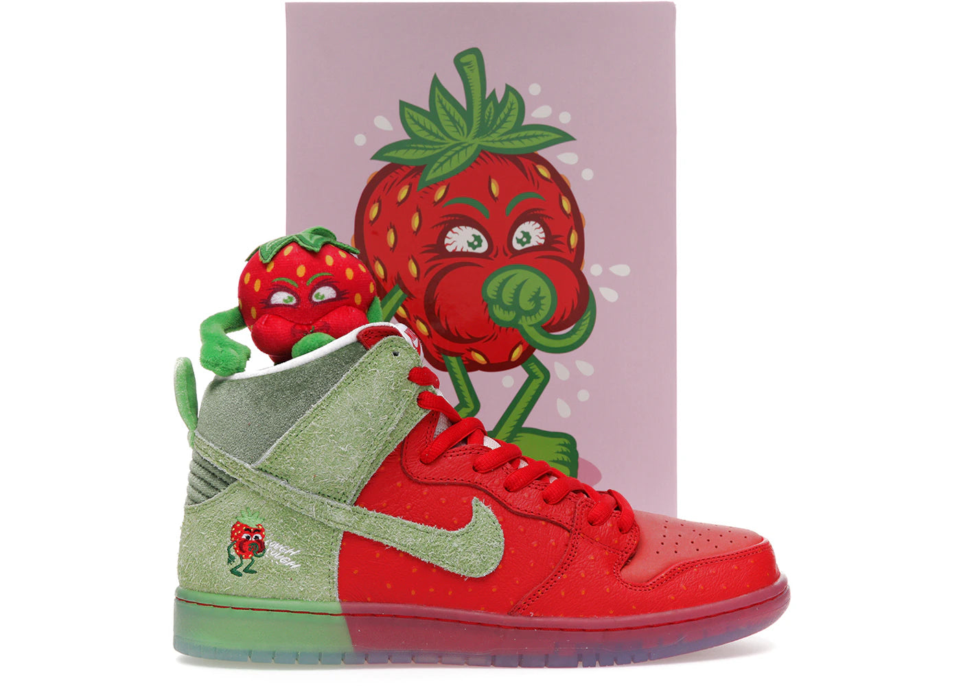 Nike SB Dunk High Strawberry Cough (Special Box) - vue secondaire A