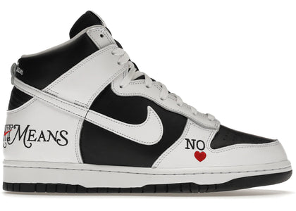 Nike SB Dunk High Supreme By Any Means Black - authentic Nike sneakers