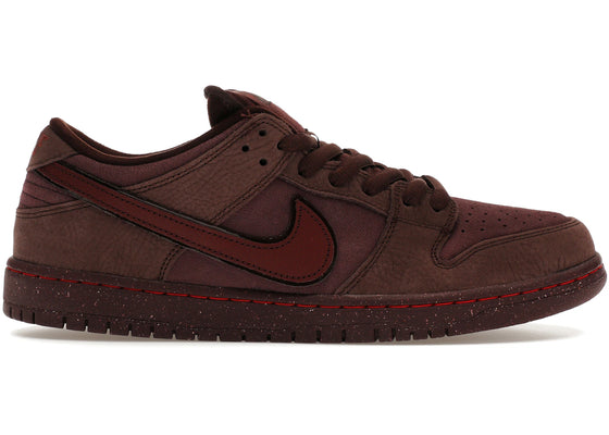 Nike SB Dunk Low City of Love Burgundy Crush sneakers - authentic streetwear shoes