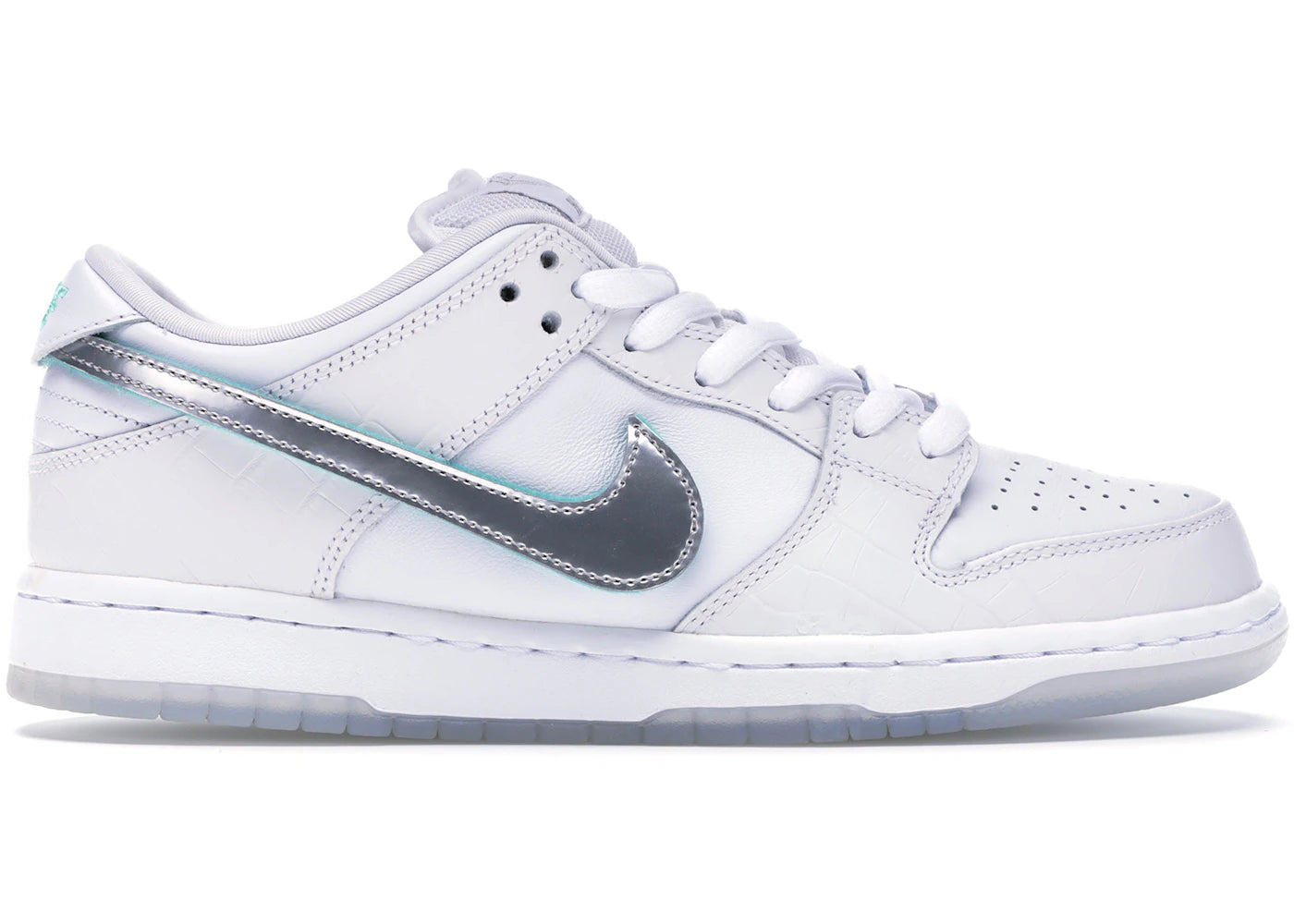 Nike SB Dunk Low Diamond Supply Co. White Diamond - vue 360