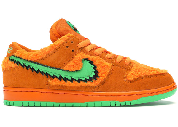 Nike SB Dunk Low Grateful Dead Bears Orange sneakers - authentic streetwear shoes