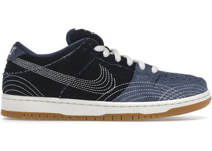 Nike SB Dunk Low Denim Sashiko sneakers - authentic streetwear shoes