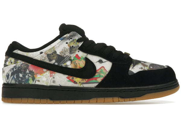 Nike SB Dunk Low Supreme Rammellzee sneakers - authentic streetwear shoes