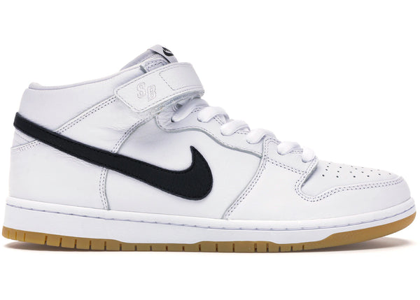 Nike SB Dunk Mid Orange Label White sneakers - authentic streetwear shoes