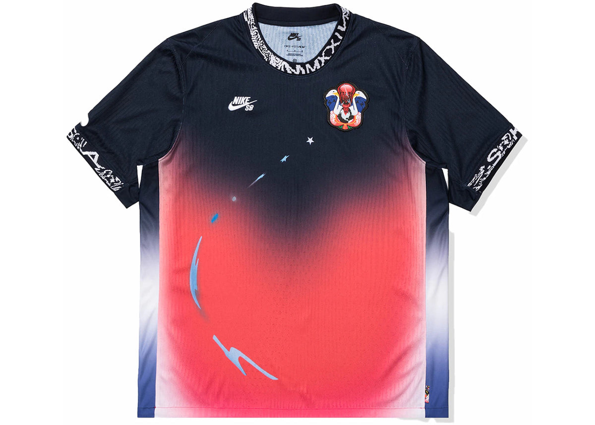 Nike SB Olympics 2024 S/S Jersey Obsidian/Bright Crimson - vue 360