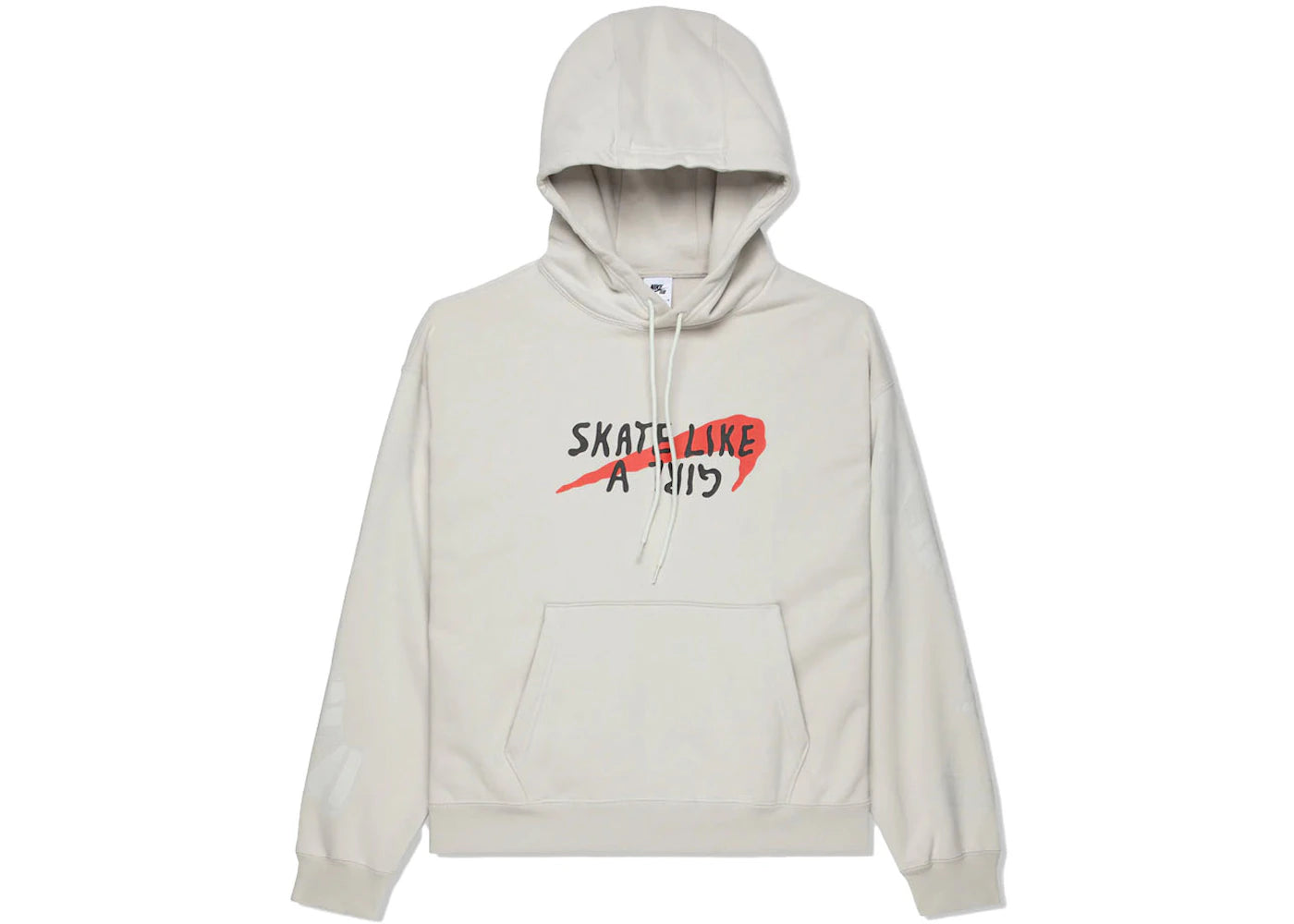 Nike SB Skate Like A Girl Hoodie Light Bone/Black - vue secondaire A