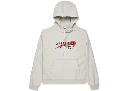 Nike SB Skate Like A Girl Hoodie Light Bone/Black - apparel view 2