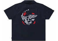 Nike SB Team USA Olympics S/S Bowler Shirt Obsidian/White