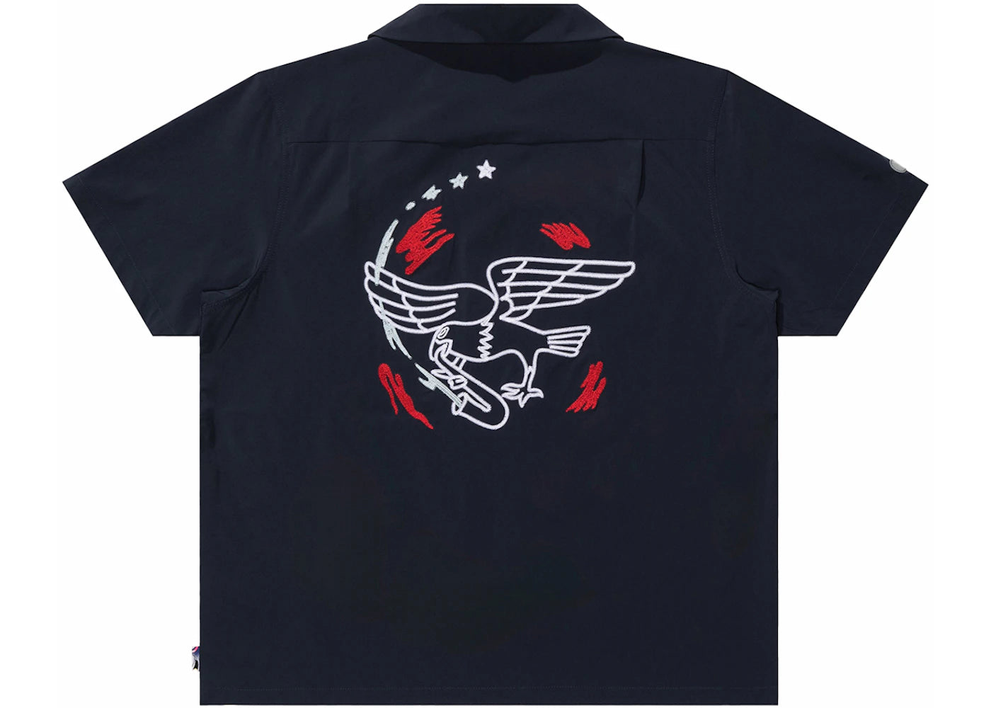 Nike SB Team USA Olympics S/S Bowler Shirt Obsidian/White - vue secondaire A