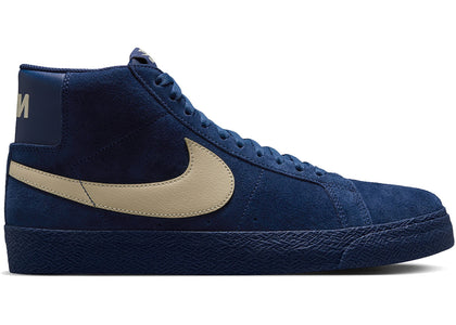 Nike SB Zoom Blazer Mid Coastal Blue Pale Yellow - authentic Nike sneakers