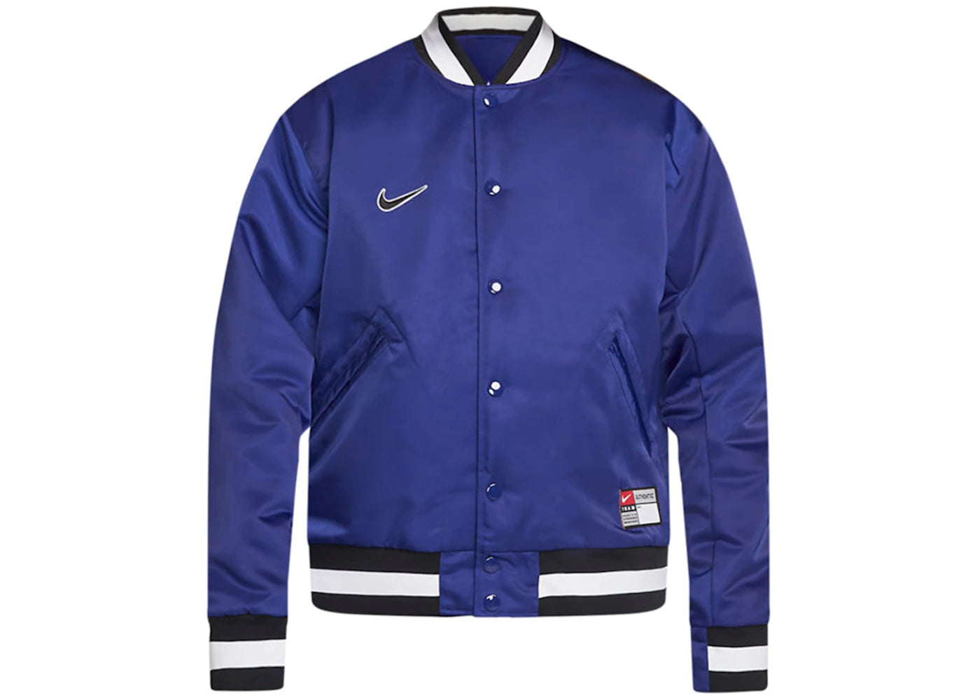 Nike SB x MLB Varsity Skate Jacket Deep Royal Blue/Black/White/White - vue secondaire A