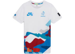 Nike SB x Parra France Federation Kit Crew (Youth) Jersey White/Neptune Blue - apparel view 2