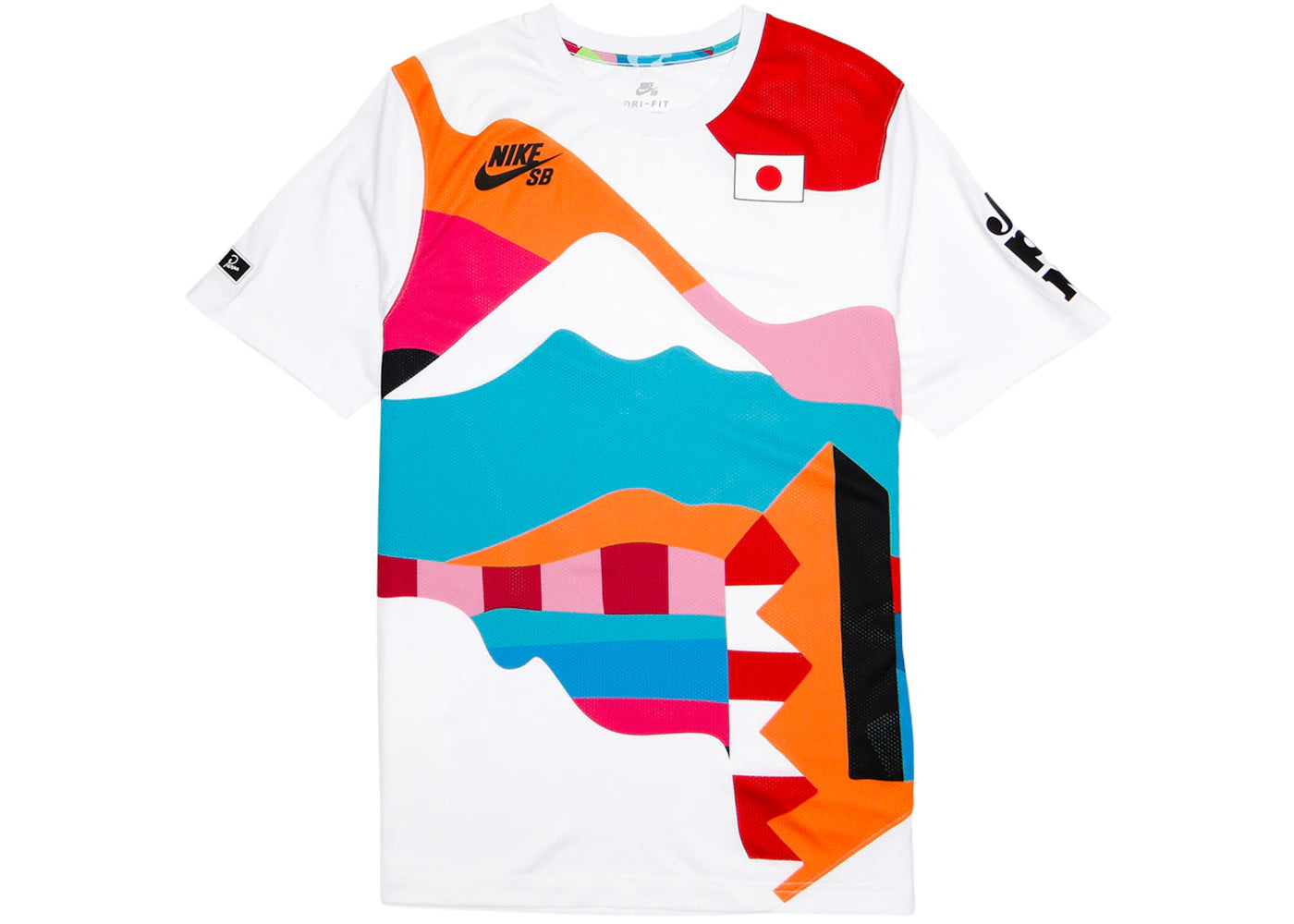 Nike SB x Parra Japan Federation Kit Crew Jersey White/Black - vue 360