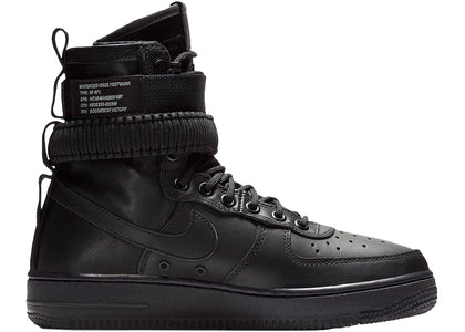 Nike Air Force 1 Triple Black Leather (Women's) - sneakers view 2