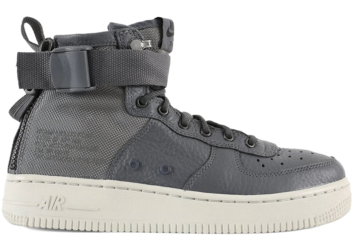 Nike SF Air Force 1 Mid Dark Grey Bone (GS) - vue secondaire A
