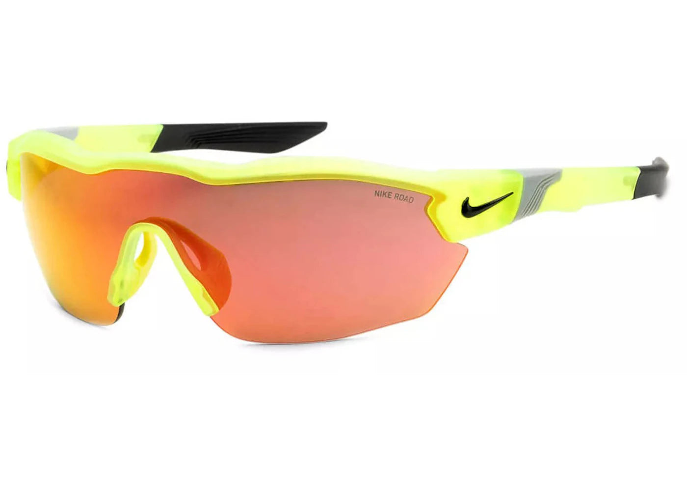 Nike Show X3 Elite Sunglasses Matte Volt/Road Red Mirror (L-E-DJ5560-012-61) - vue secondaire A