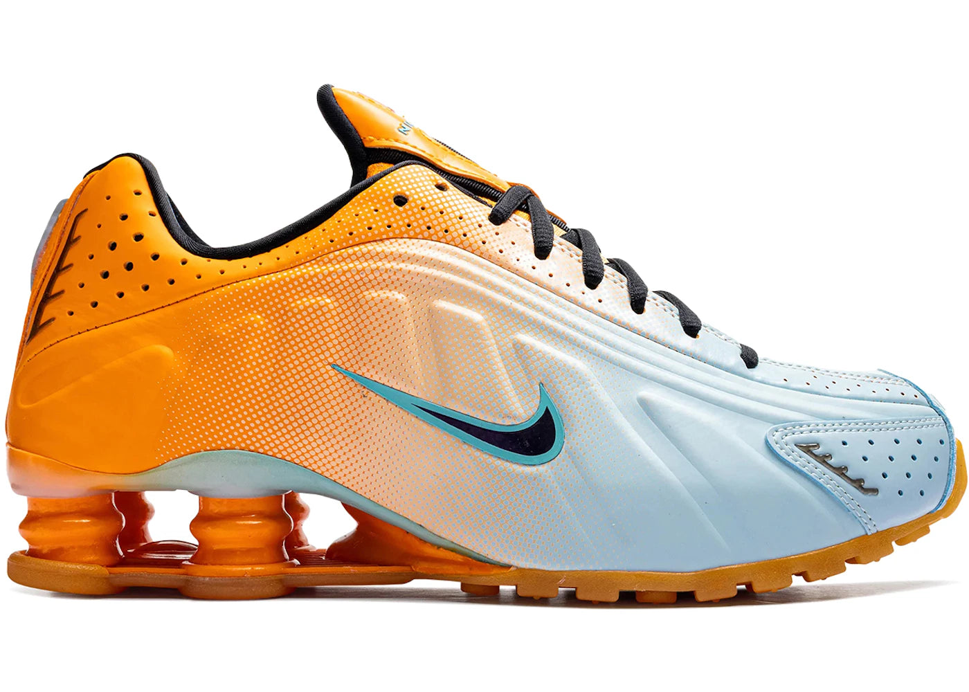 Nike Shox R4 AB Vivid Orange Glacier Blue (Women's) - vue 360