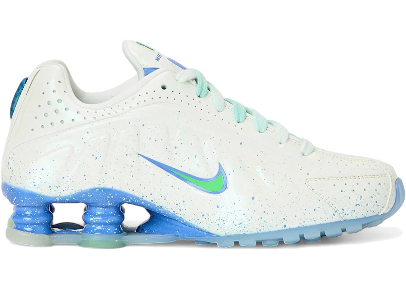 Nike Shox R4 AB White Green Strike Royal Pulse (Women's) - vue 360