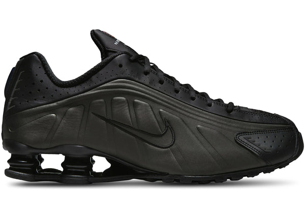 Nike Shox R4 Black Bright Crimson sneakers - authentic streetwear shoes