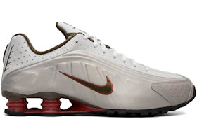 Nike Shox R4 Grey Dark Hazel Dusty Peach - authentic Nike sneakers