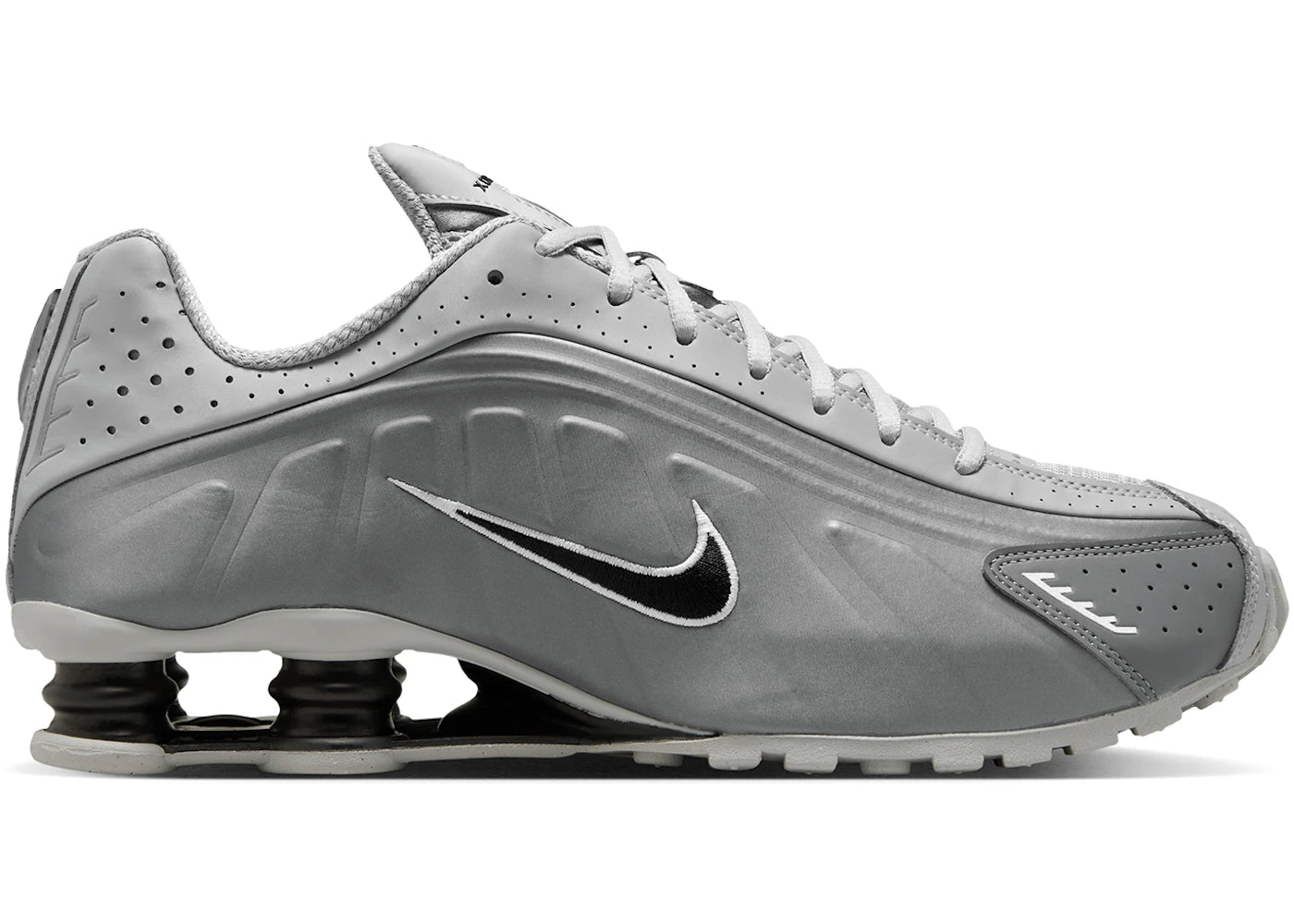 Nike Shox R4 Light Smoke Grey Black - vue 360