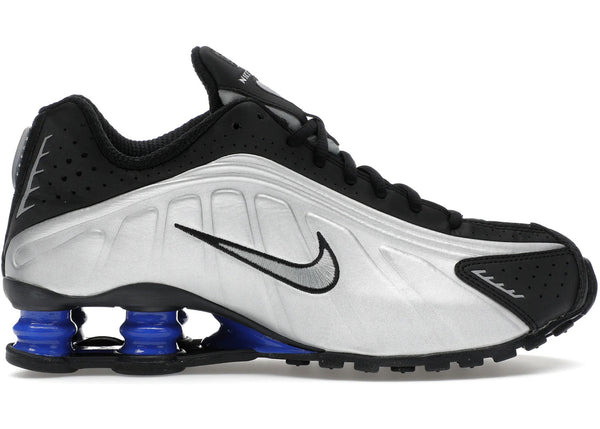 Nike Shox R4 Metallic Silver Black Racer Blue (Women's) sneakers - authentic streetwear shoes