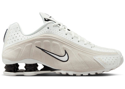 Nike Shox R4 White Black Suede (Women's) - authentic Nike sneakers