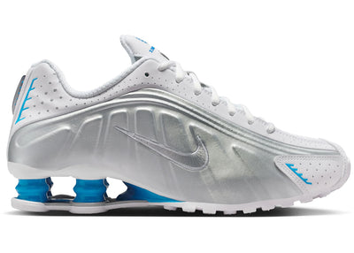 Nike Shox R4 White Blue Hero Silver (Women's)