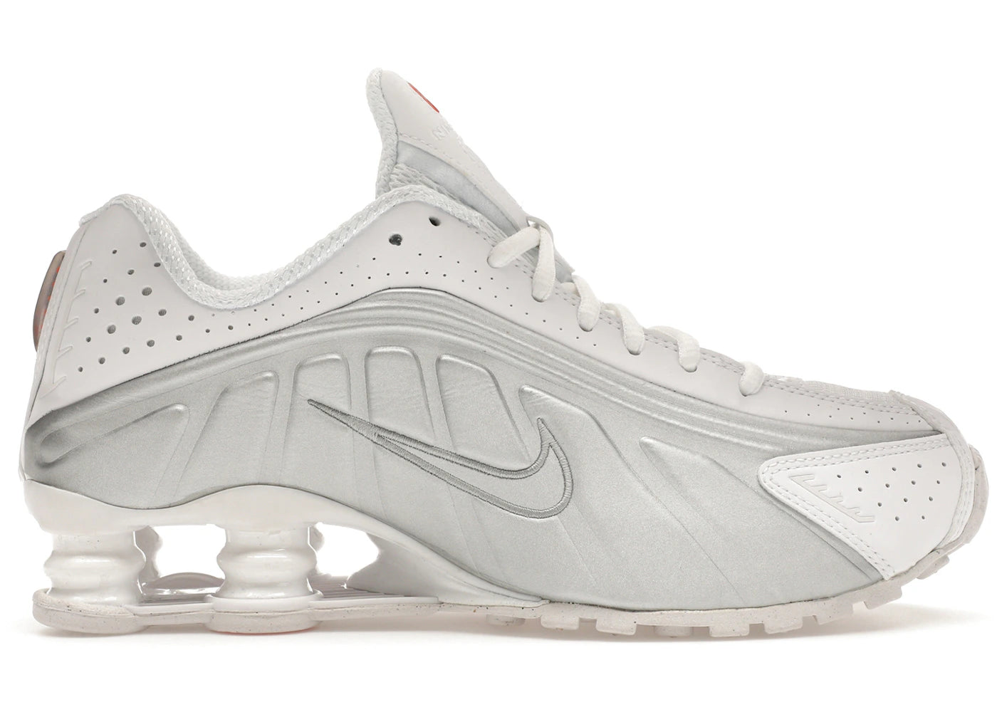 Nike Shox R4 White Metallic Silver (Women's)