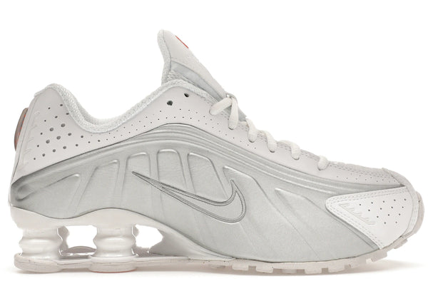 Nike Shox R4 White Metallic Silver (Women's) sneakers - authentic streetwear shoes