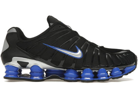 Nike Shox TL Black Racer Blue Metallic Silver sneakers - authentic streetwear shoes