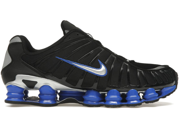 Nike Shox TL Black Racer Blue Metallic Silver sneakers - authentic streetwear shoes