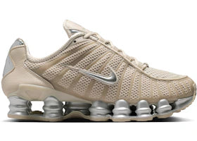 Nike Shox TL Cream Metallic Silver (Women's) - authentic Nike sneakers