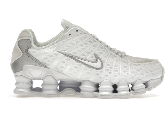 Nike Shox TL White Metallic Silver Max Orange (Women's) sneakers - authentic streetwear shoes