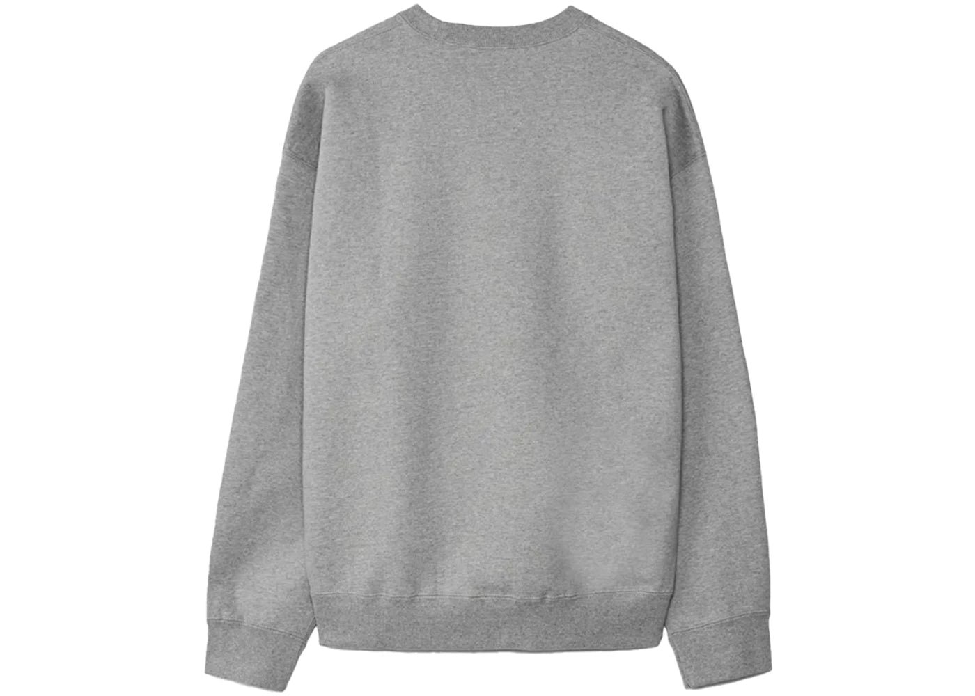 Nike Solo Swoosh Fleece Crewneck Dark Grey Heather/White - vue secondaire B