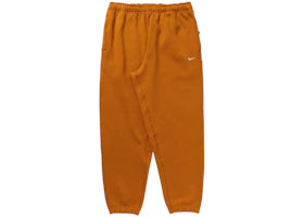 Nike Solo Swoosh Fleece Pant Dessert Ochre/White - vue 360