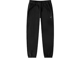 Nike Solo Swoosh Fleece Pants Black/White - authentic Nike apparel
