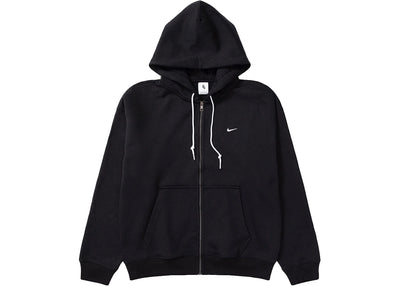 Nike Solo Swoosh Full Zip Hoodie Black/White