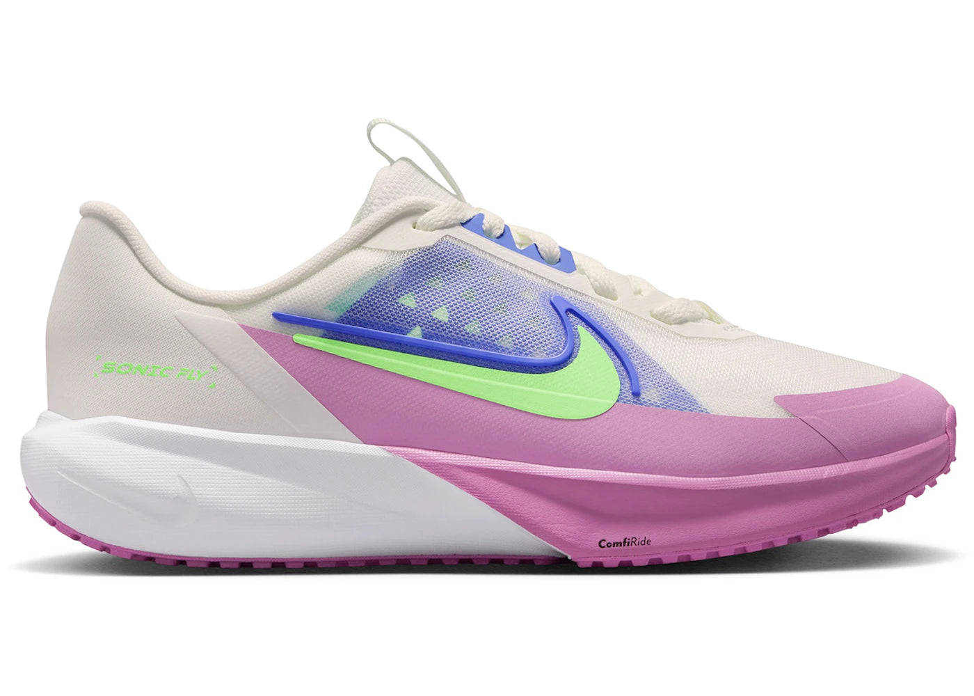 Nike Sonic Fly White Sapphire Lime Blast (GS) - vue 360